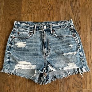 American Eagle distressed denim shorts